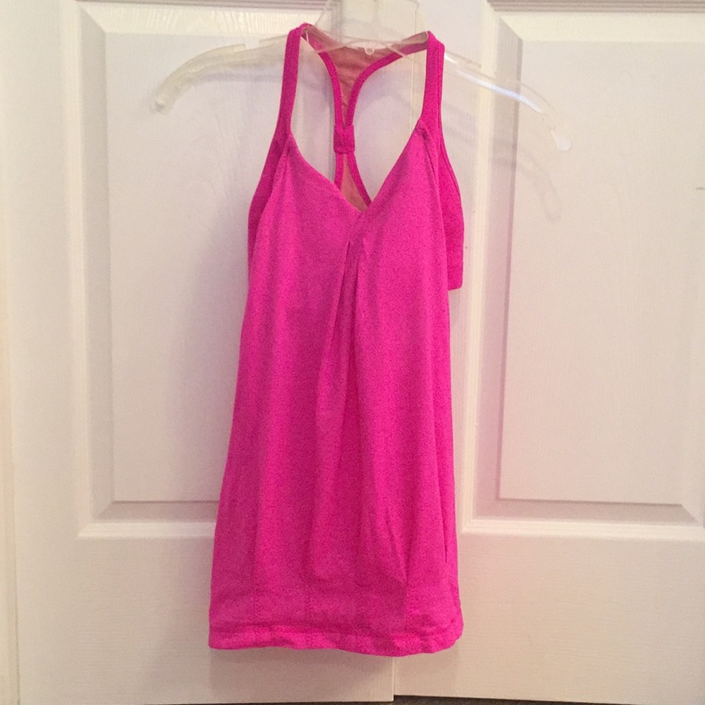 Racerback tank with built in bra